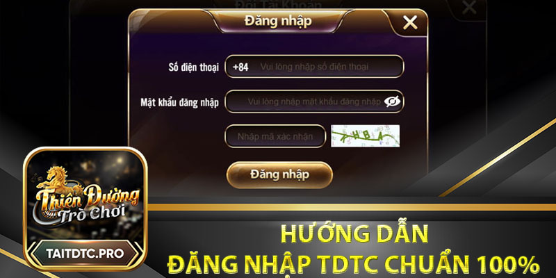 Hướng dẫn đăng nhập tdtc chuẩn 100%